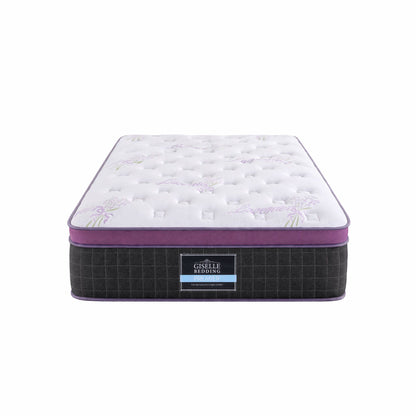 Giselle King Single Euro Top Mattress Firm Pocket Spring Edge Support